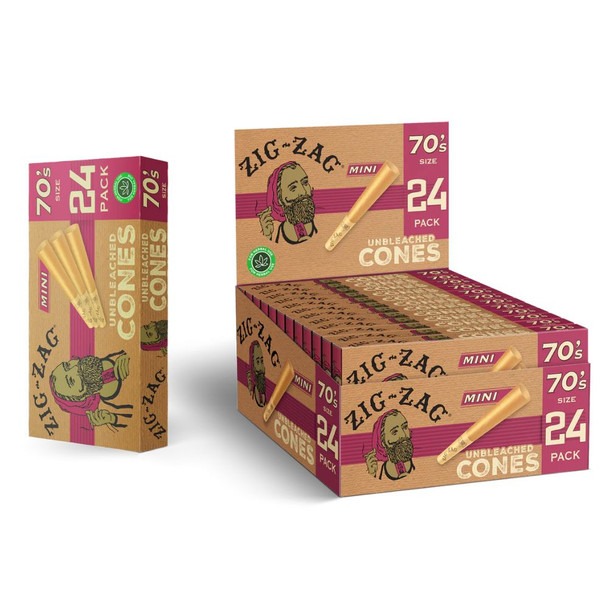 Photograph of product: papers/cones 70mm MINIS 24pk by Zig Zag
