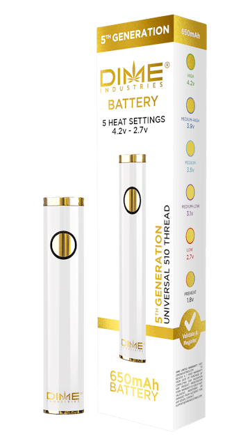 Photograph of product: White | 510 Thread Battery