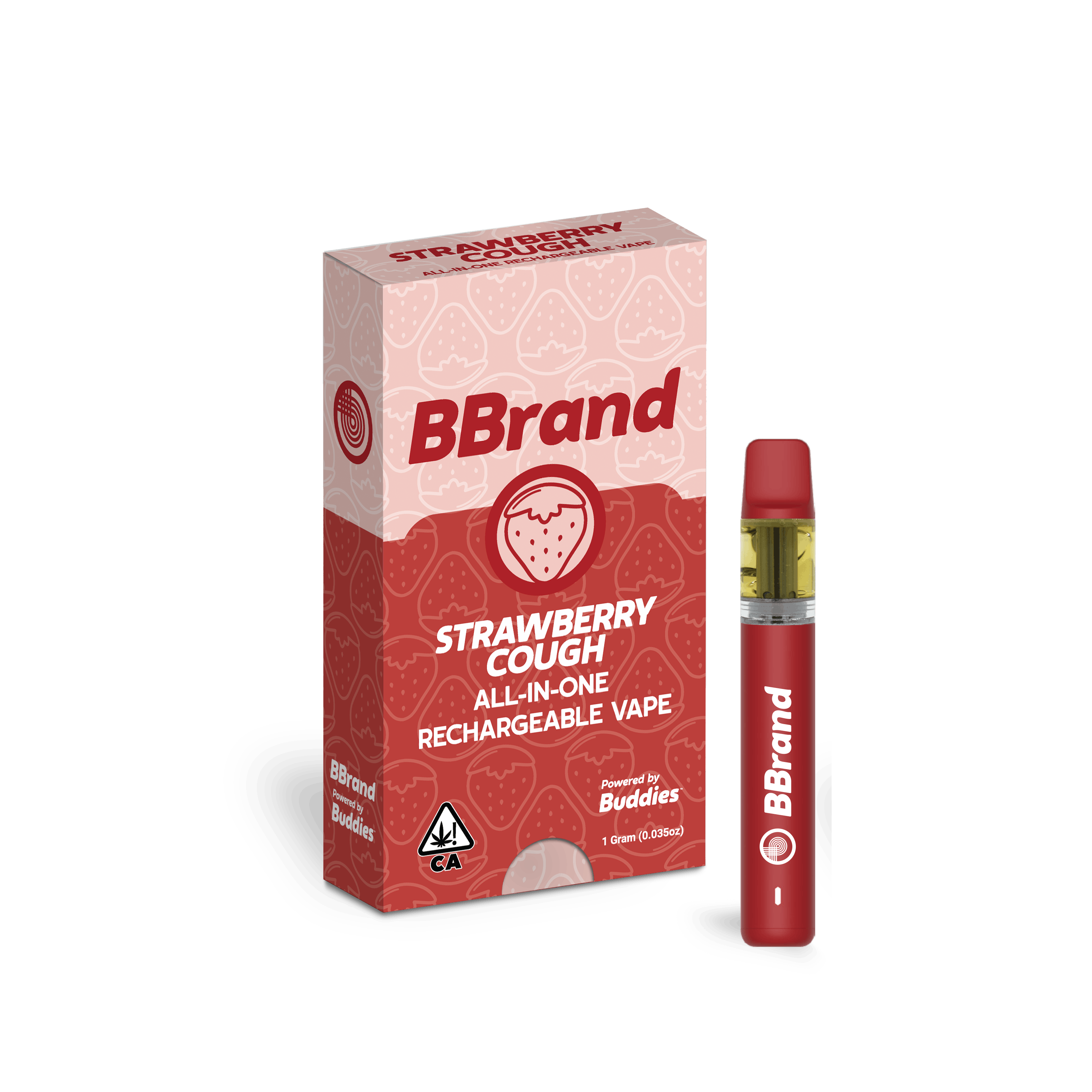 Photograph of product: BBrand | Strawberry Cough All-In-One | 1g
