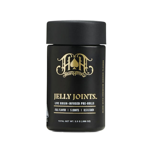 Photograph of product: Mimosa Cookies x Dark Rainbow | H - Live Rosin Infused 0.5g Preroll 5-Pack - 