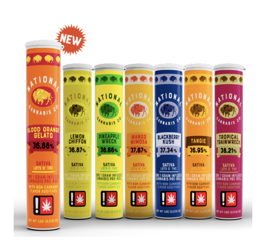 Photograph of product: National Oui'd Co Infused Pre-Roll | Blackberry Kush (S)