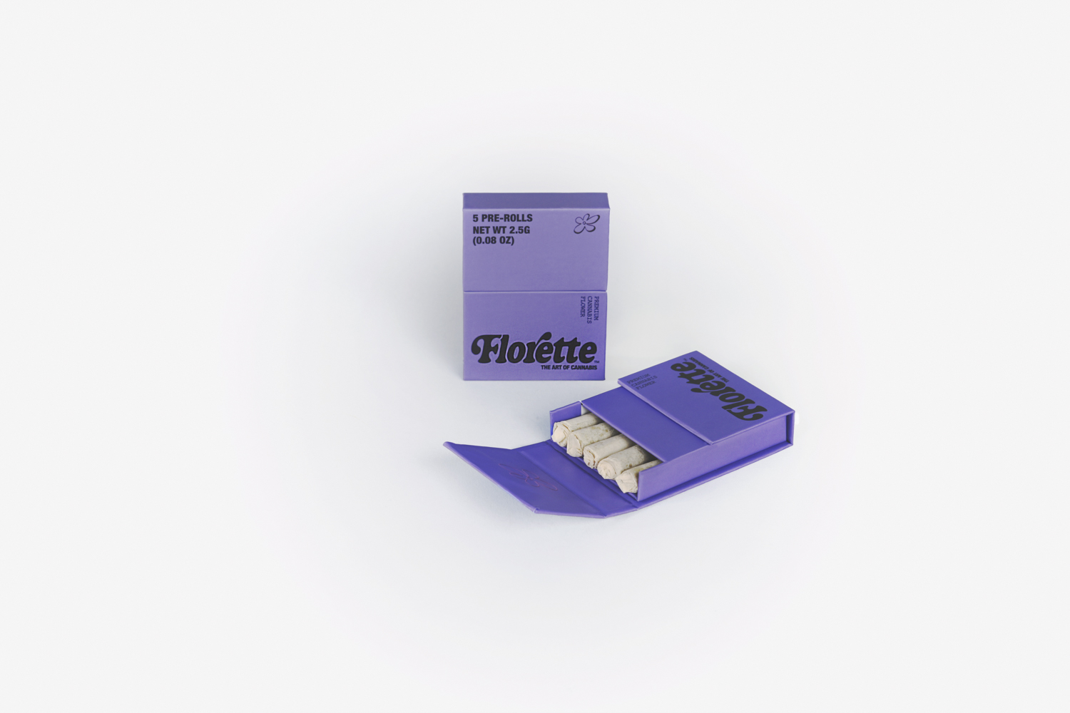 Photograph of Product: Florette - Chemdog D 5pk Prerolls - 2.5g