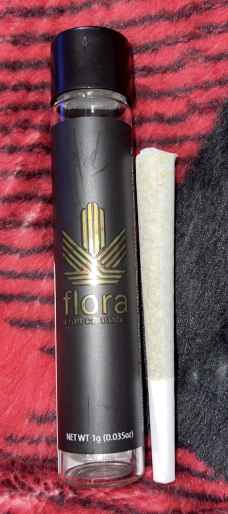Photograph of product: FLORA DOUBLE DOSE 1PK PRE-ROLL 1G