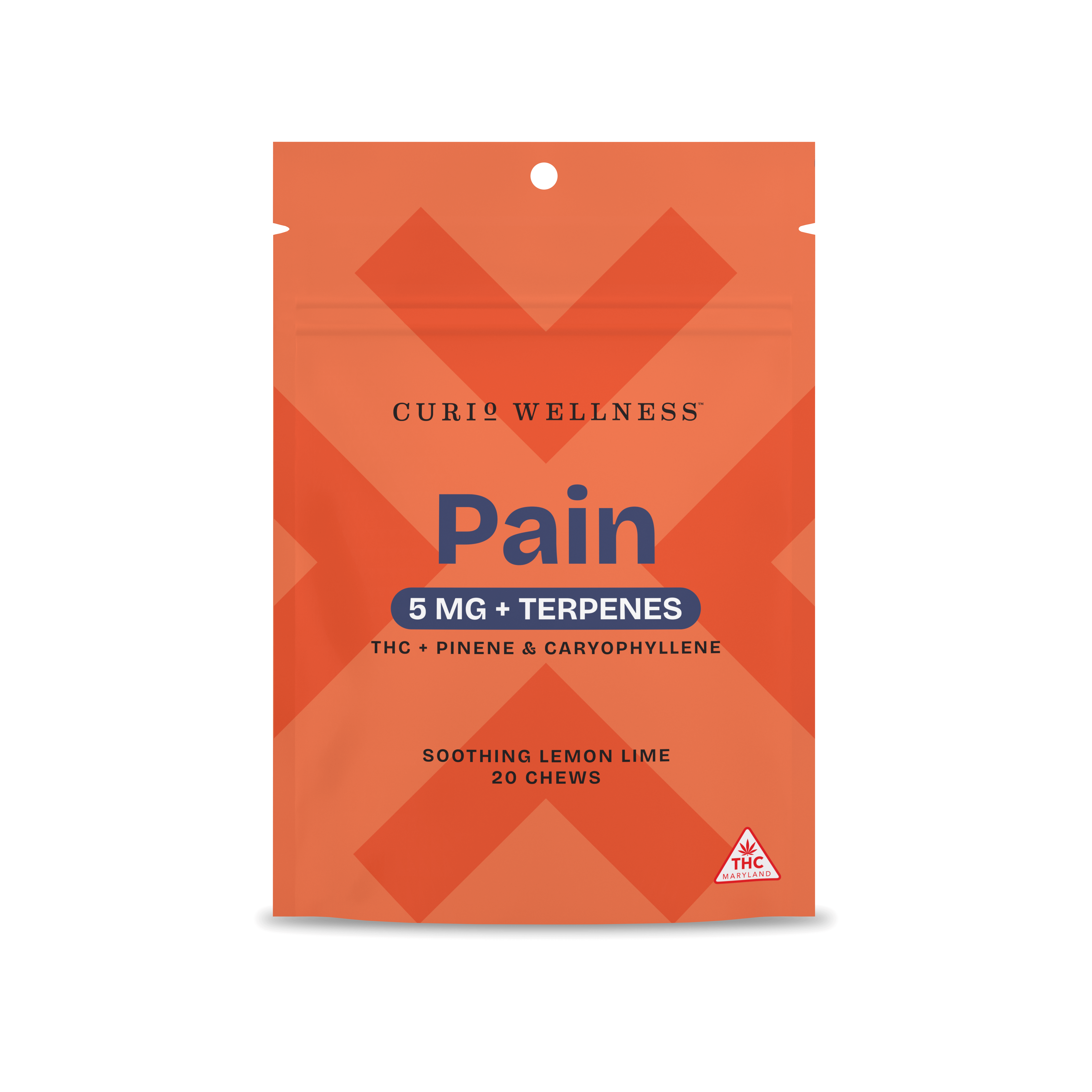 Photograph of product: 100mg +Terpenes Soothing Lemon Lime Pain Chews 20pk