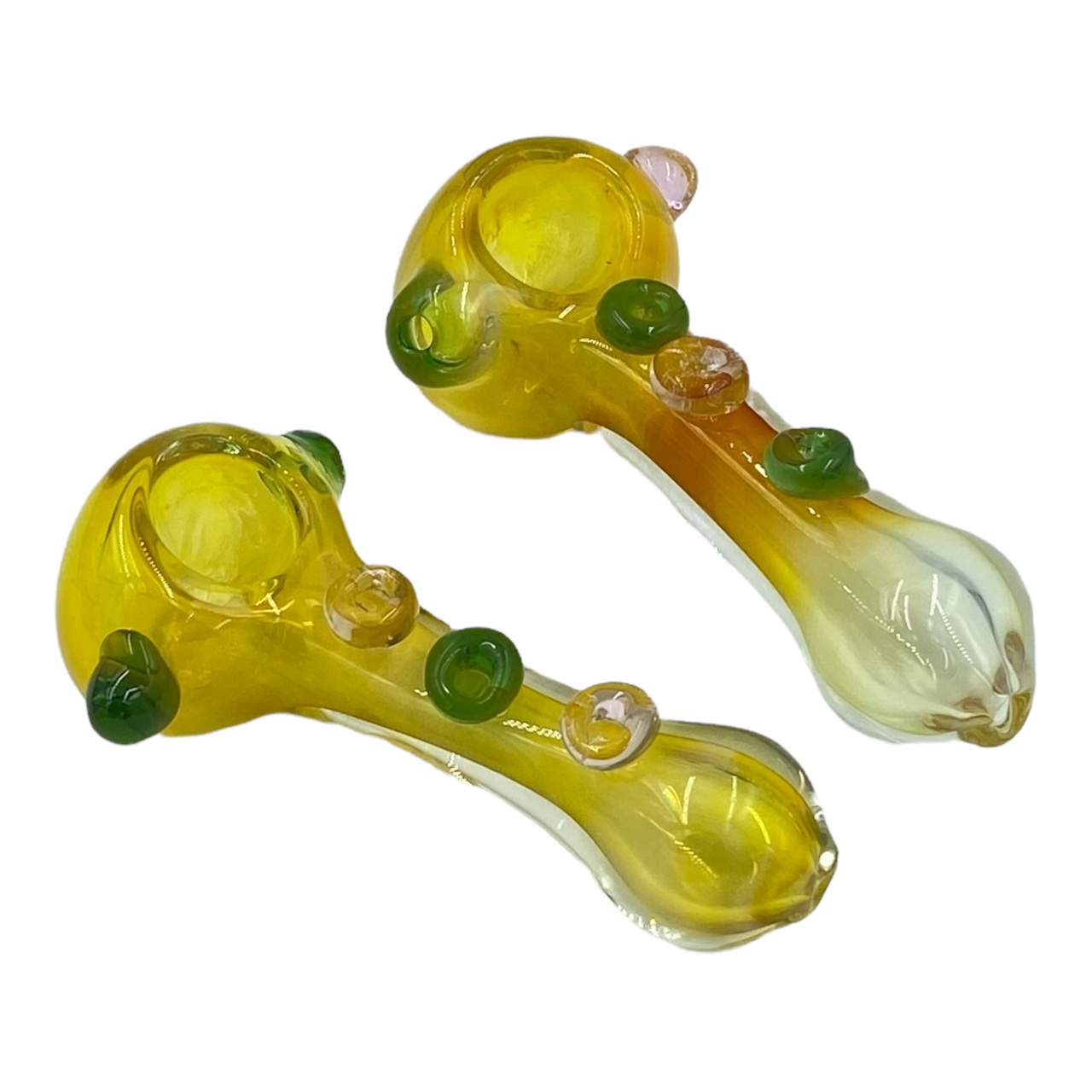 Photograph of product: 5" Yellow Fumed Knocker Heavy | Hand Pipe