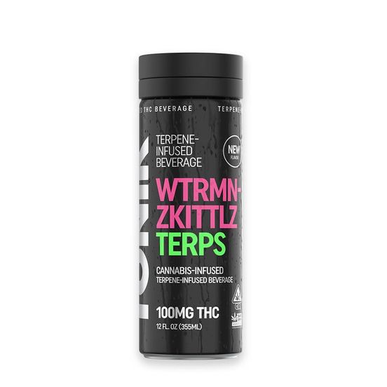 Photograph of product: S. Tonik 100mg Terpene Infused TH-oui Beverage - Watermelon Zkittlez - 