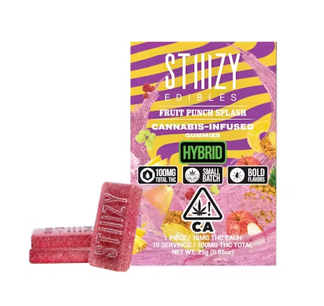 Photograph of product: (13114) 100mg Fruit Punch Splash Gummies