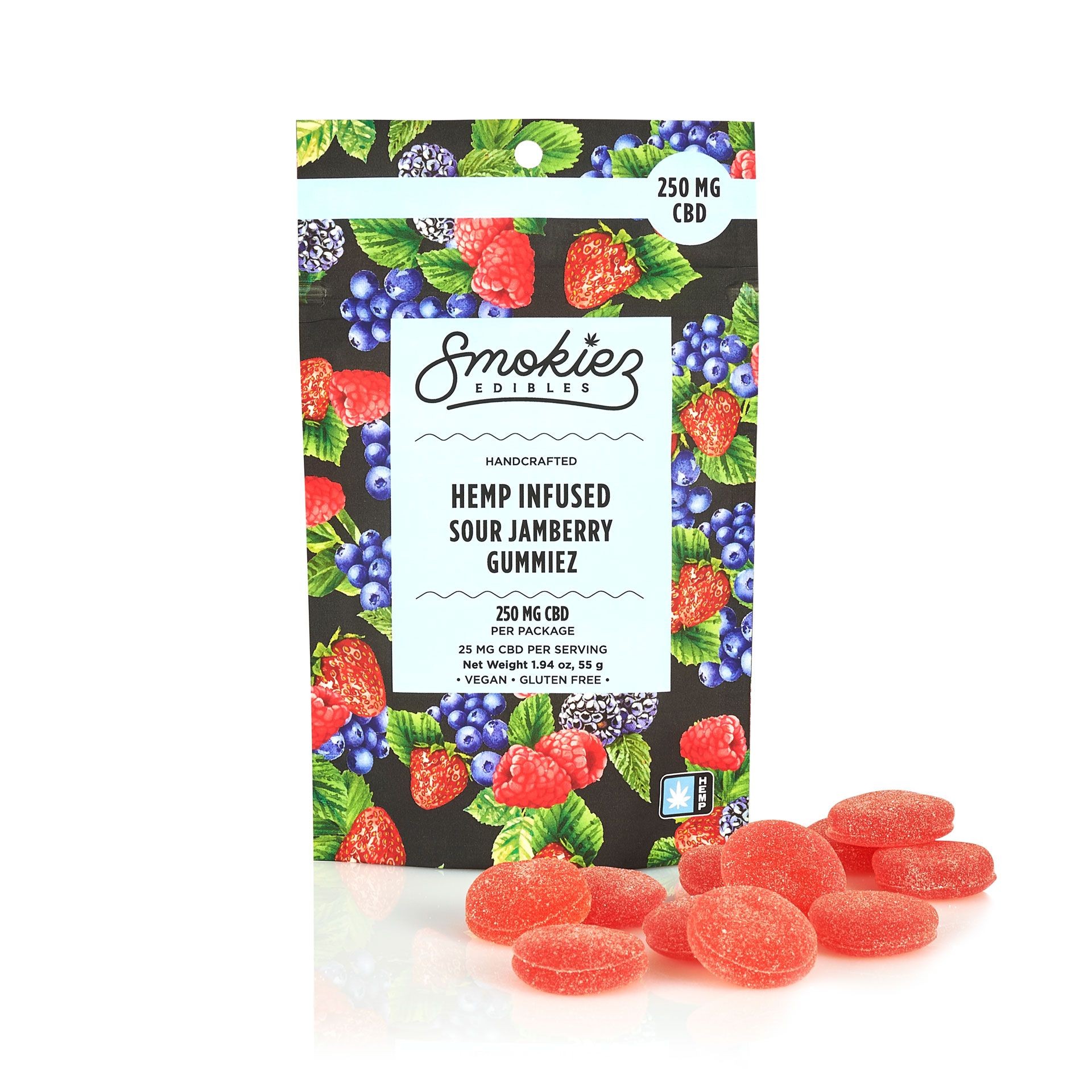 Photograph of product: Smokiez - 1:1:1 CBD/CBG/CBC Sweet Tangerine 250mg