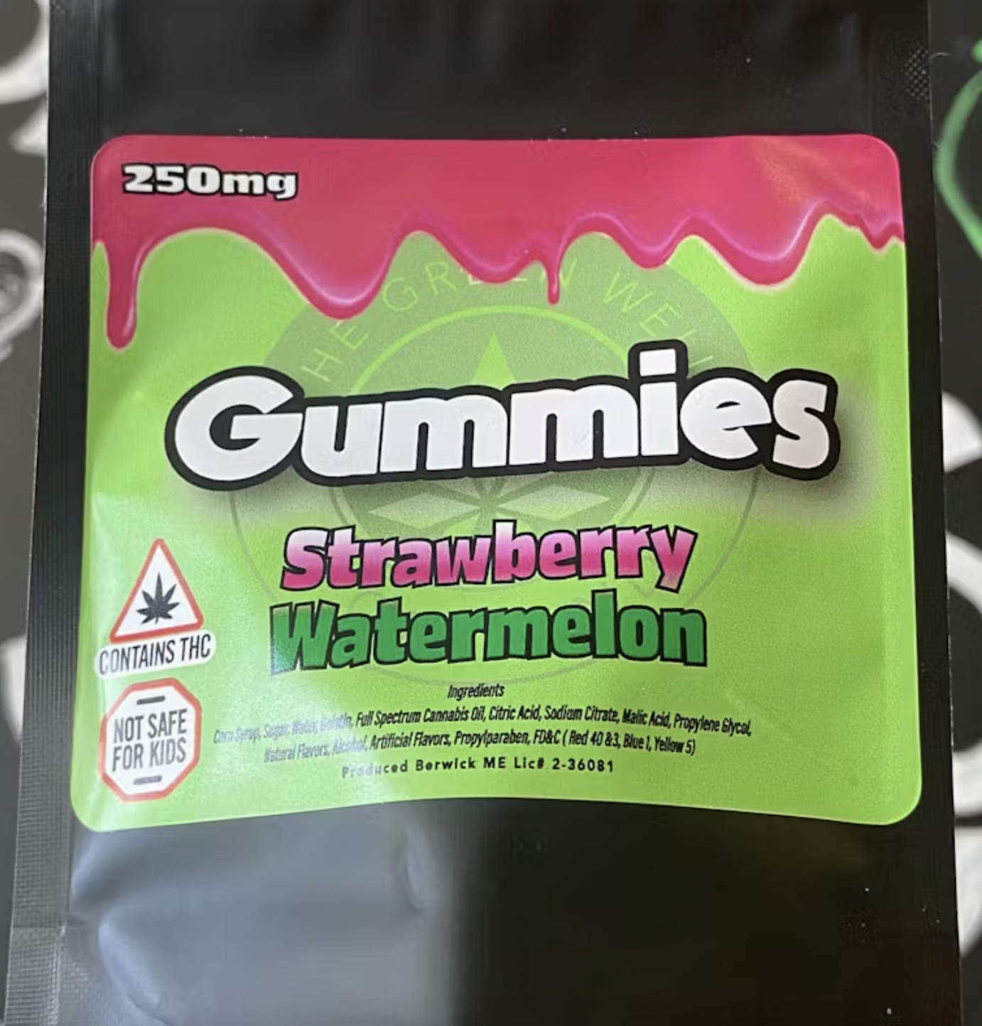 Photograph of product: Strawberry Watermelon | Gummies | 250mg