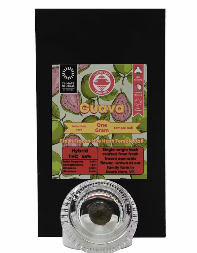 Photograph of product: Sunset Lake | Guava au chocolat Temple Ball | 1g Ball
