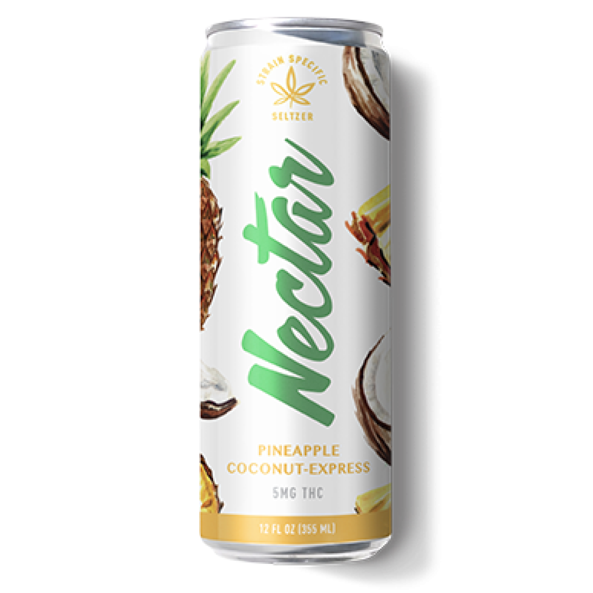Photograph of product: Pineapple Coconut Express | Infused Seltzer | 5mg