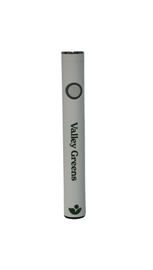 Photograph of product: Valley Greens | Vape Battery w/ Charger | White