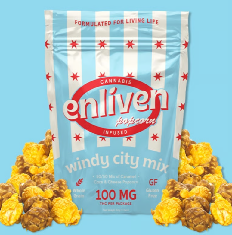 Photograph of product: Enliven | Windy City Popcorn Mix | Edible