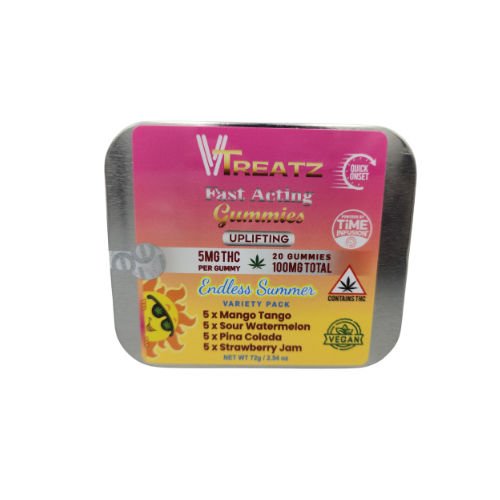 Photograph of product: Endless Summer Variety Pack VTreatz | Gummies | 100mg