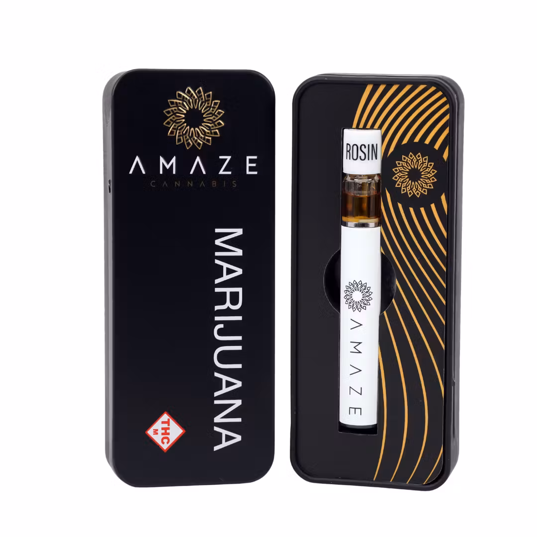 Photograph of product: AMAZE - DISPOSABLE ROSIN LIVE - 0.5G - FLORIDA PURPLE - Oui'd