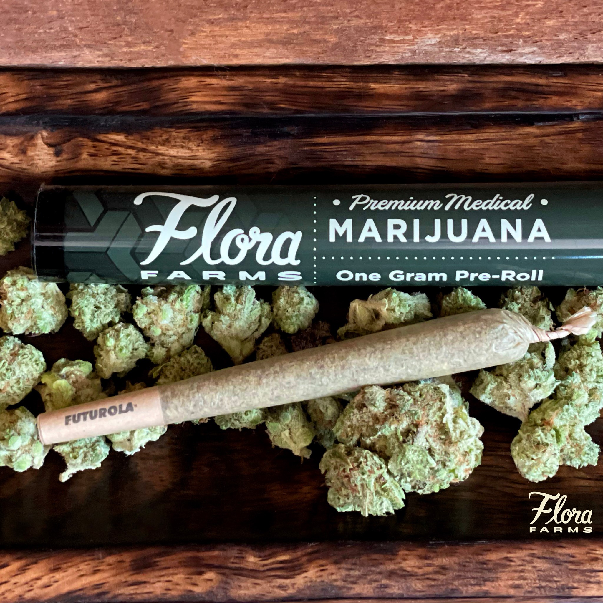Photograph of product: Flora Farms: Pre-Roll | Cherry Banana OG | 1g