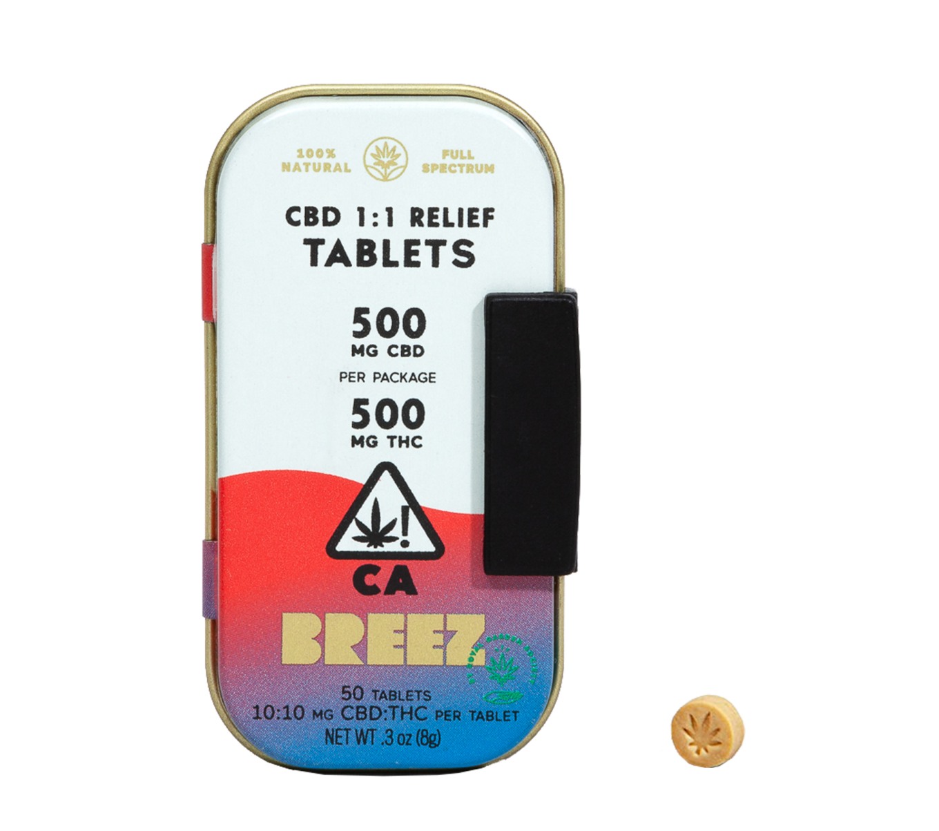 Photograph of product: Breez - 1000mg - 50ct - Extra Strength Recovery CBD