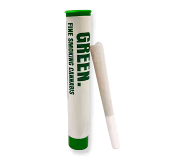 Photograph of product: GREEN. | 1g Preroll | Midnight