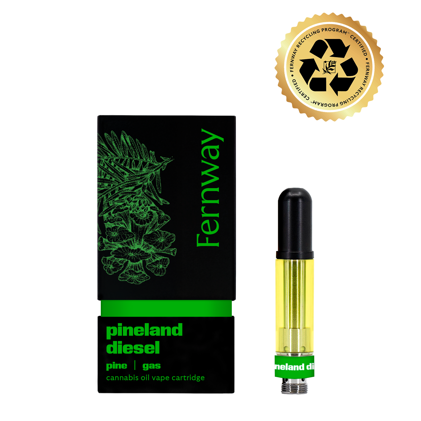 Photograph of product: Fernway Pineland Diesel (S) Cartridge 1g