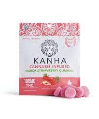 Photograph of product: Classic Indica Strawberry 100mg - 10 ct Gummies