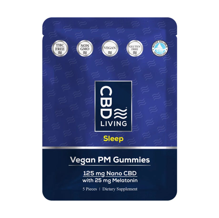 Photograph of product: 125MG VEGAN PM GUMMIES - CBD LIVING