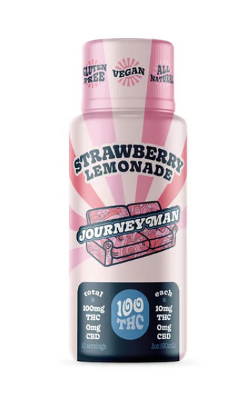 Photograph of product: Journeyman - Infused Beverage - Strawberry Lemonade 1pk (100mg)