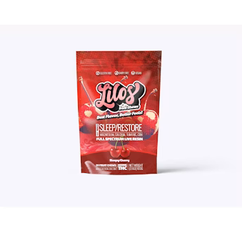 Photograph of product: 1:1:1:1 TH-oui/CBD/CBG/CBN Sleepy Cherry Live Resin Gummies 20pk | 100mg