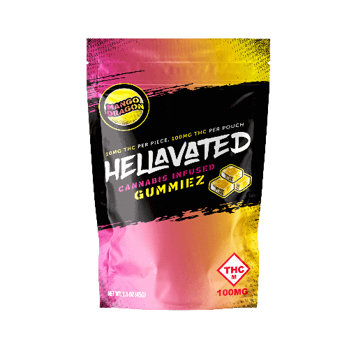 Photograph of product: Mango Dragon 10mg Gummiez (Hybrid) - 100mg