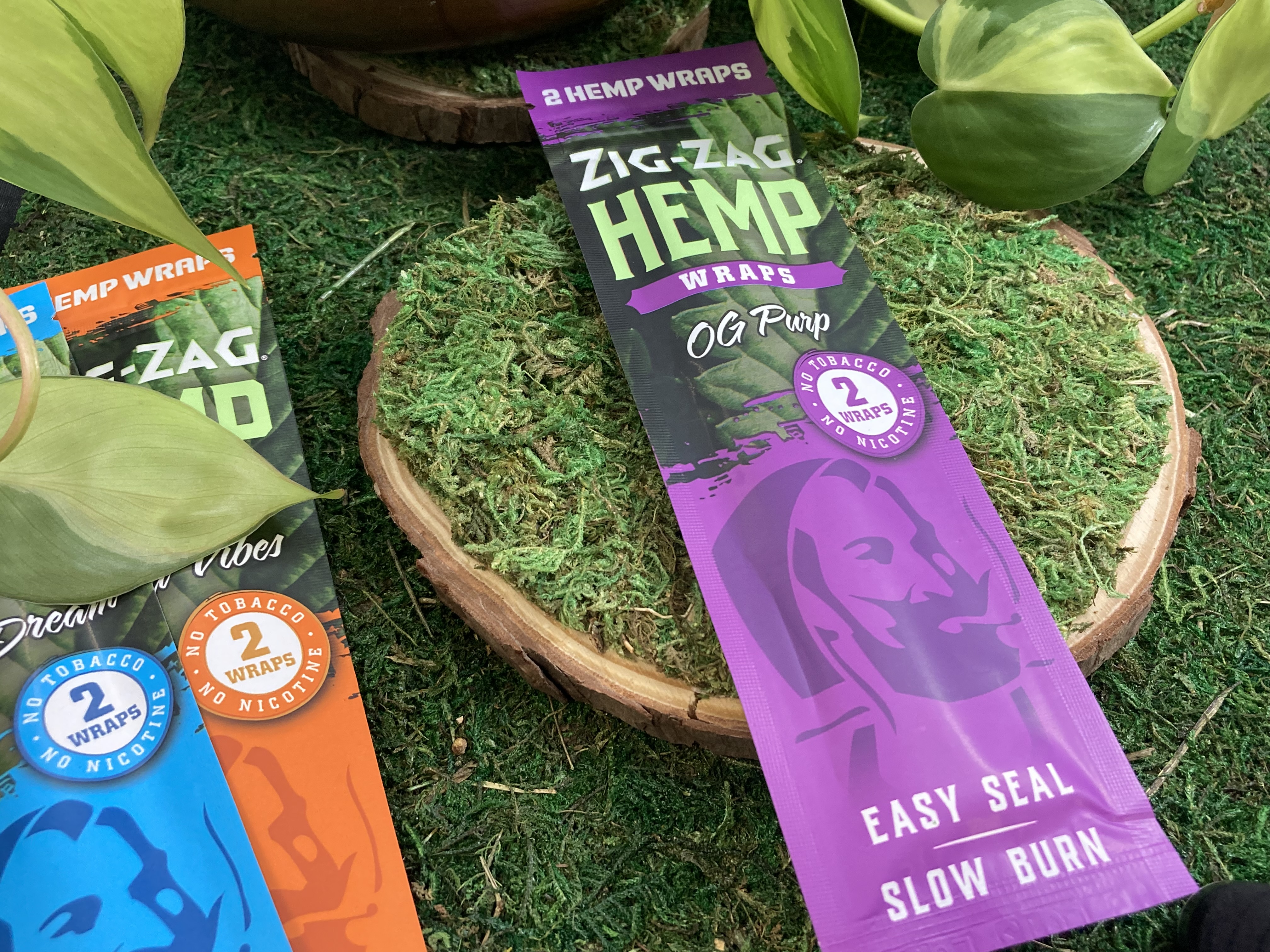 Photograph of product: Zig Zag Hemp Wraps OG Purp 2pk