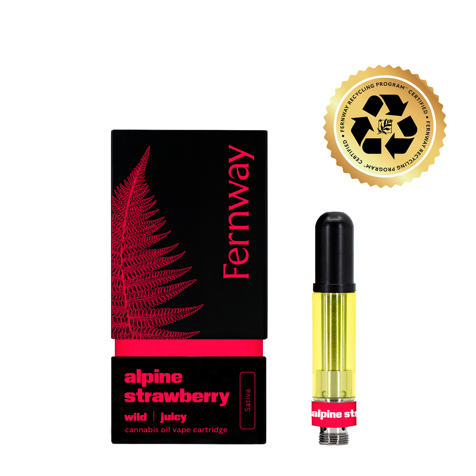 Photograph of product: Alpine Strawberry | 1g | Vape | Fernway