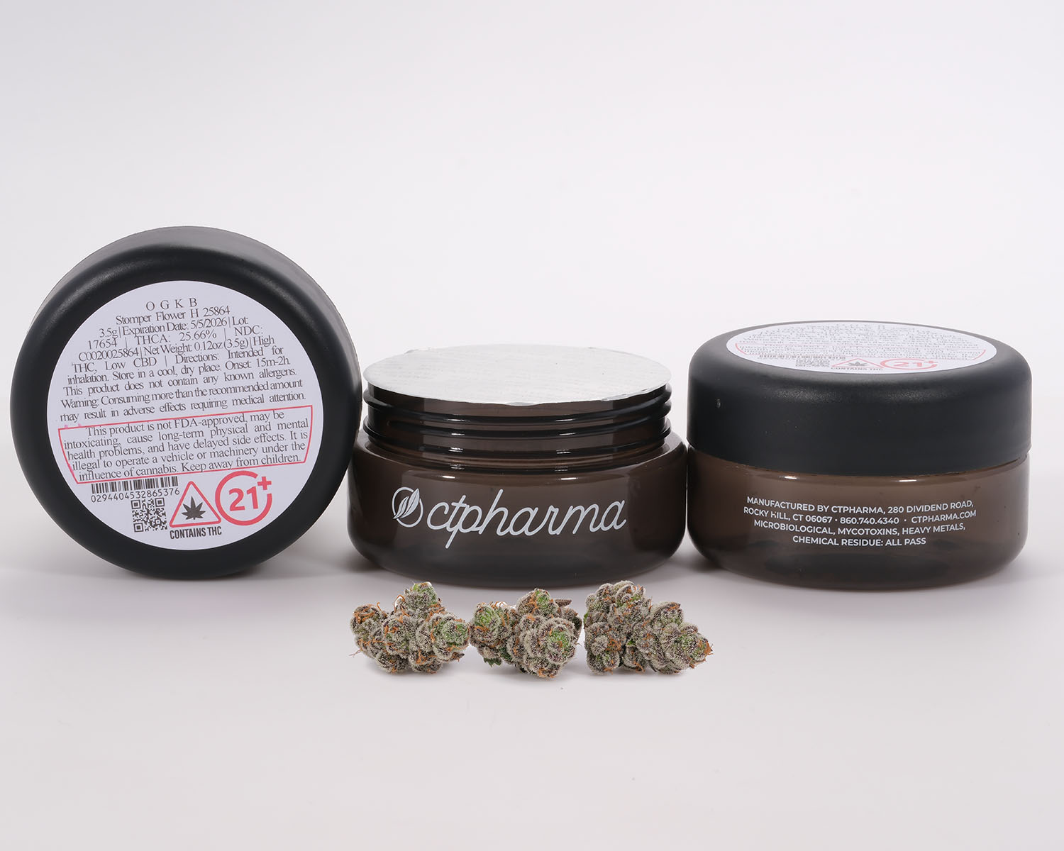 Photograph of product: OGKB Stomper Flower | 3.5g Flower (H) | 25864 | CTP