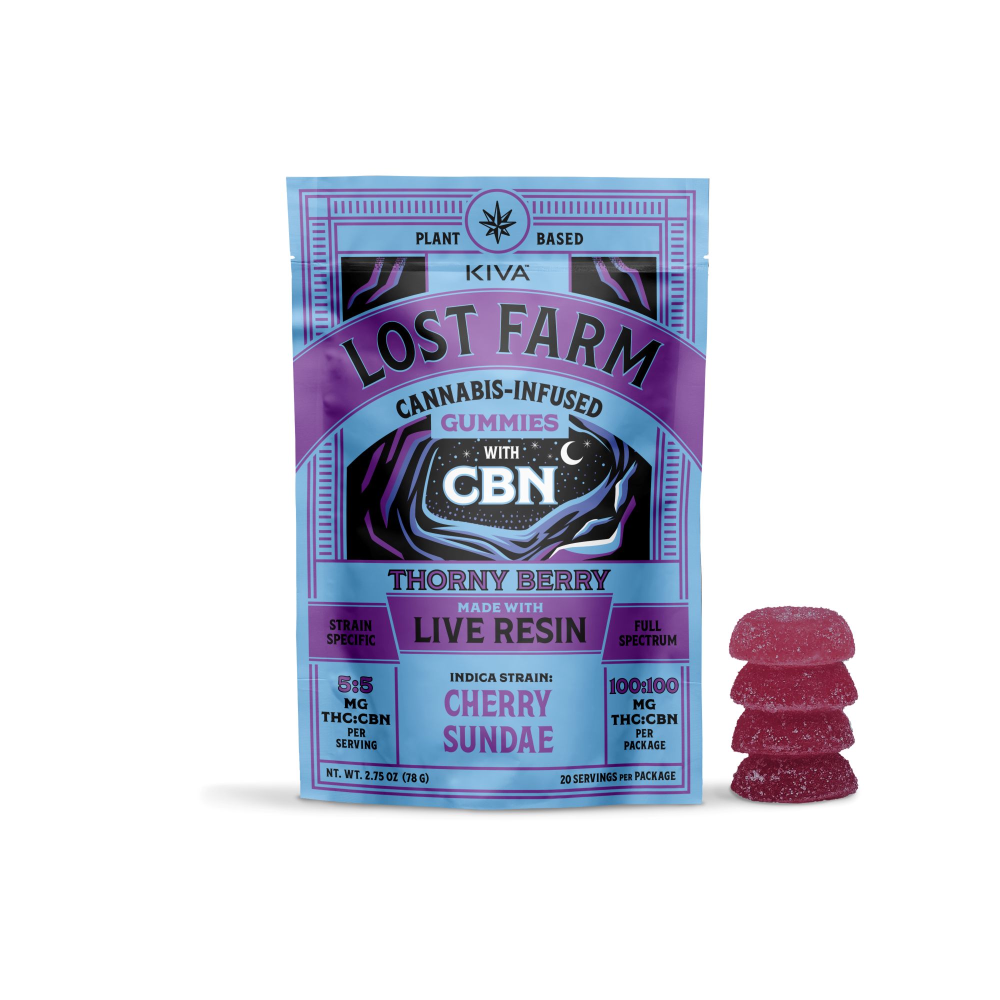 Photograph of product: Thorny Berry CBN | Live Resin Gummies | 20pk | 100mg
