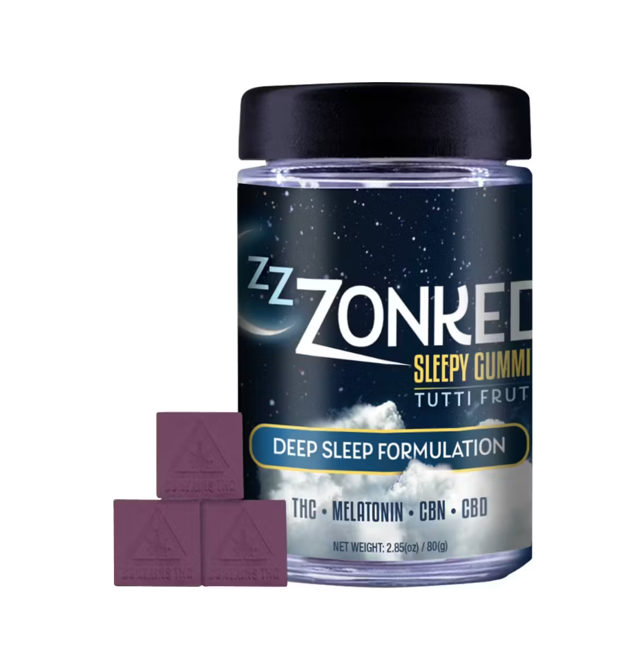 Photograph of product: Zzzonked | Tutti Frutti | Gummies | 5mg | 100mg