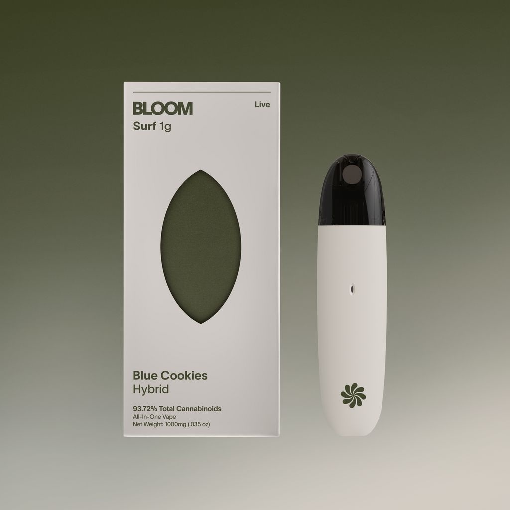 Photograph of product: Bloom | Blue Cookies Live Surf Disposable Vape - 1g