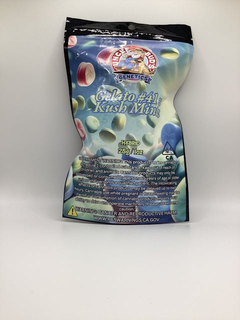 Photograph of product: UB - Mylar - Gelato #41 x Kush Mintz - 28g - 