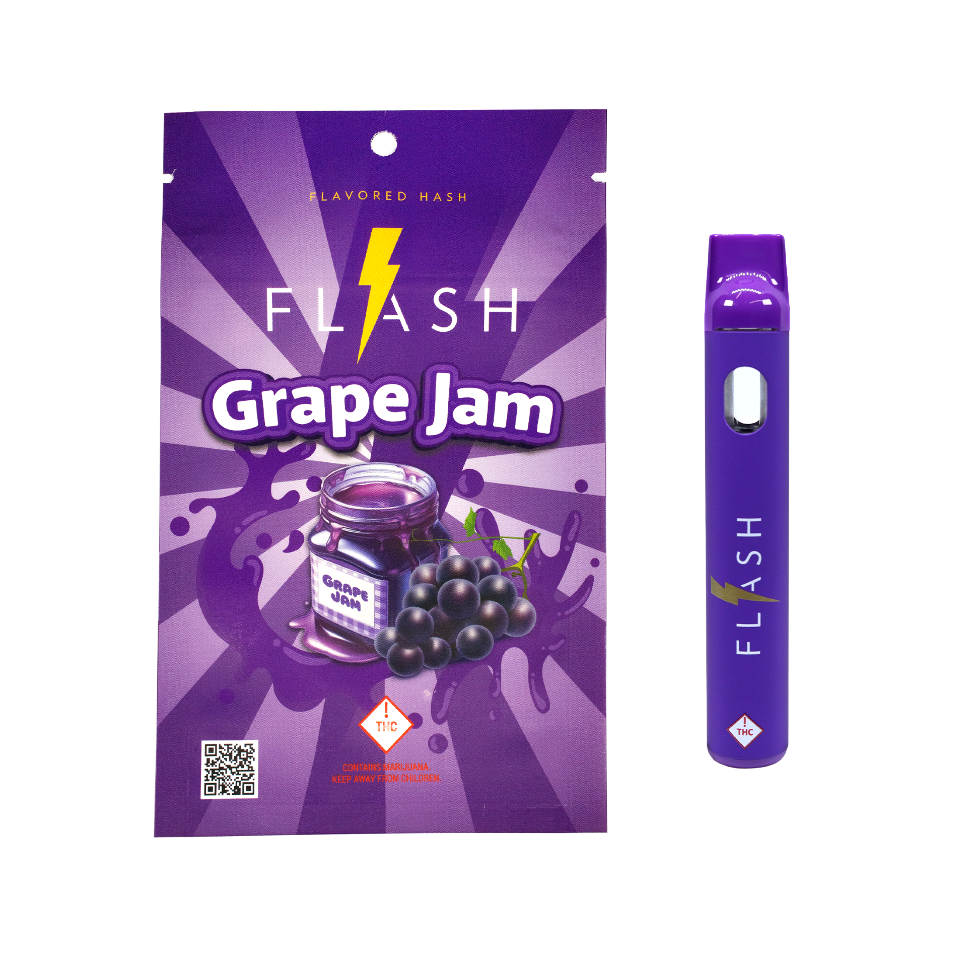 Photograph of Product: Harmony - 1000mg Flash AIO - - Grape Jam
