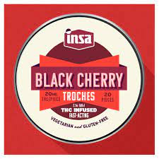 Photograph of product: 20ct/20mg RSO Troches (Black Cherry)