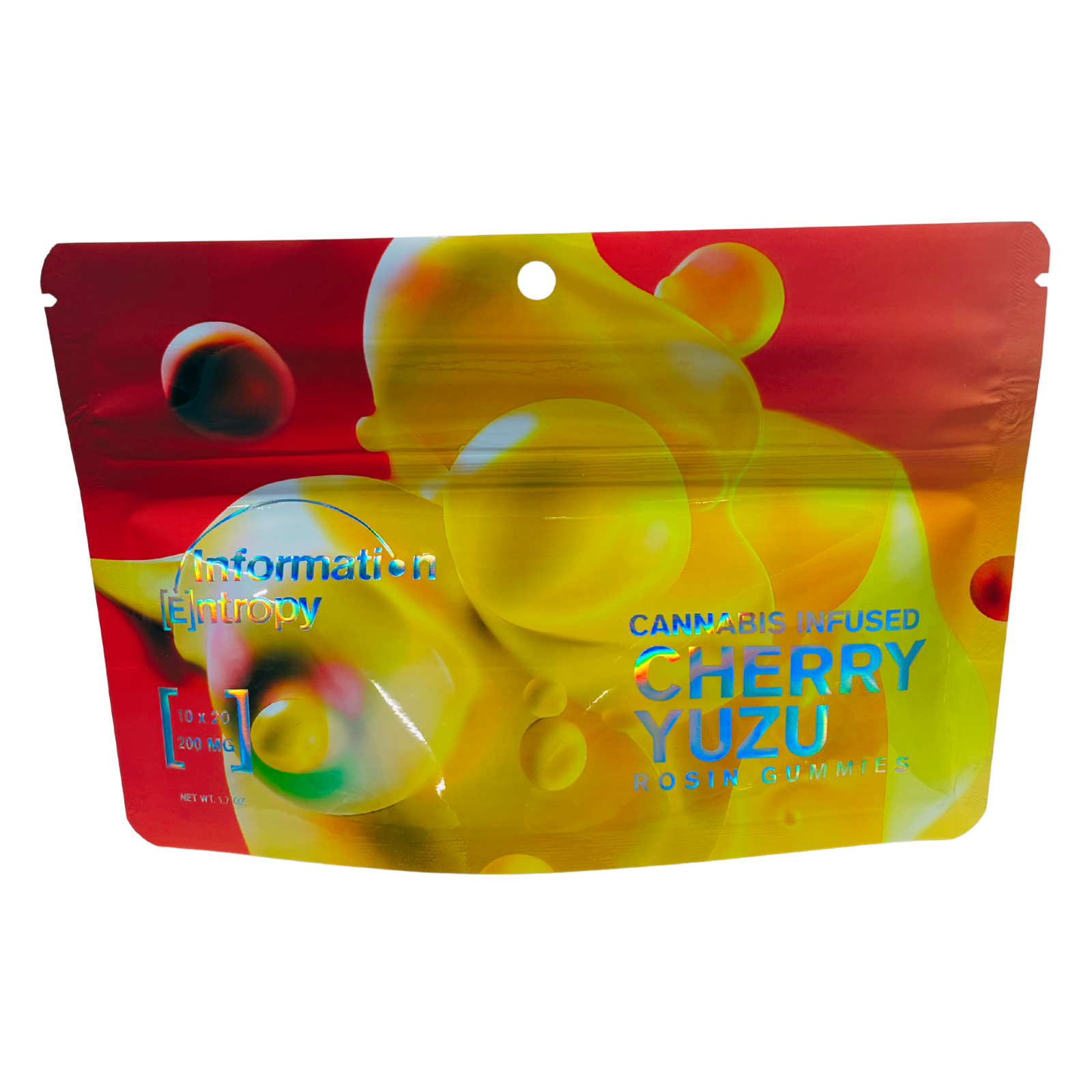 Photograph of product: Information Entropy | Cherry Yuzu | 200mg Rosin Gummies