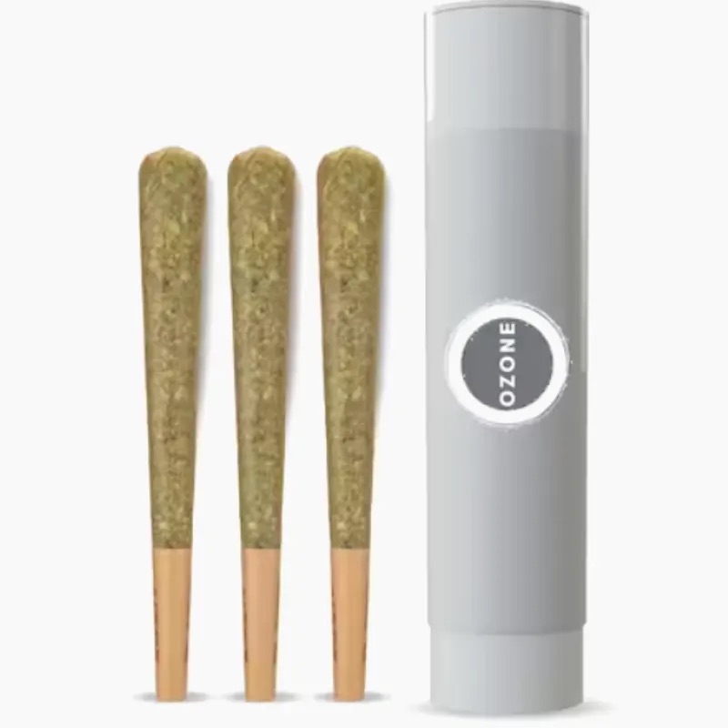Photograph of product: Ozone Bananaconda #6 Pre Rolls 3 Pack 1.5g
