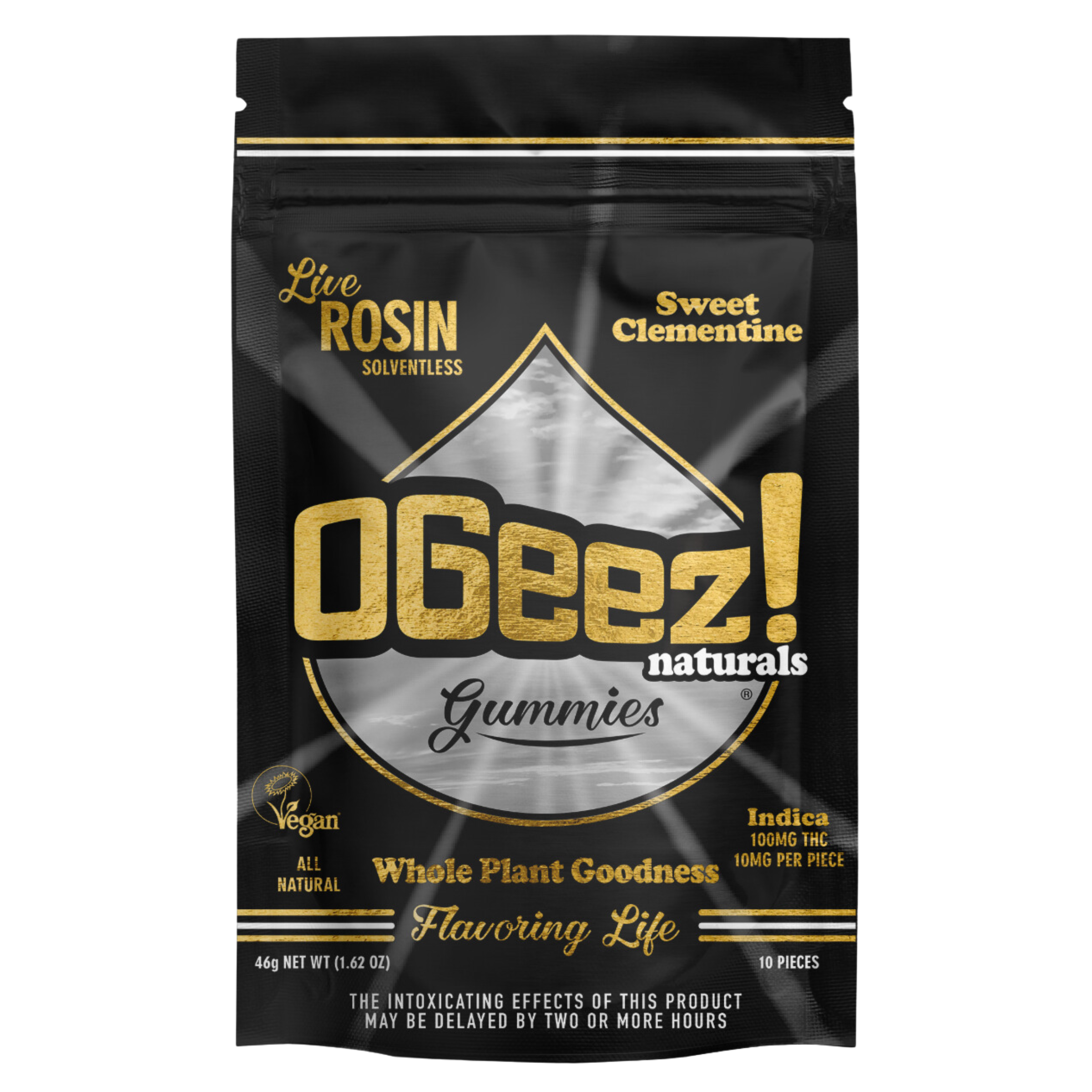 Photograph of product: OGeez | Edible | LIVE ROSIN Sweet Clementine Gummies | Oui'd | 100mg