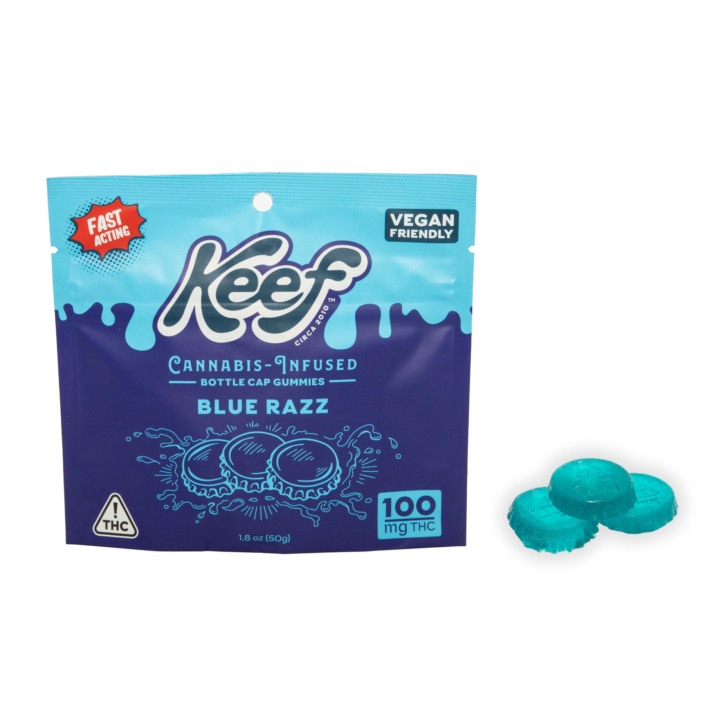 Photograph of product: BLUE RAZZ GUMMIES 10PC [100MG]