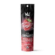 Photograph of product: D. West Coast Cure -Jefferey- 1.2g Diamond Infused Pre Roll - Strawberry Cough - 