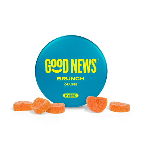 Photograph of product: Orange Brunch Gummies 100mg (10-Pack | 10mg Each)