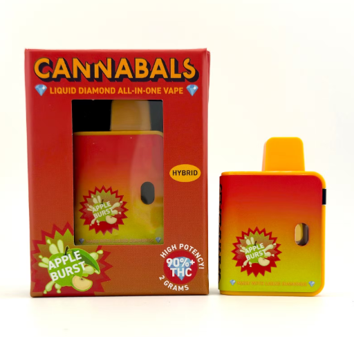 Photograph of Product: Cannabals | Apple Burst | Liquid Diamonds | AIO | 2G