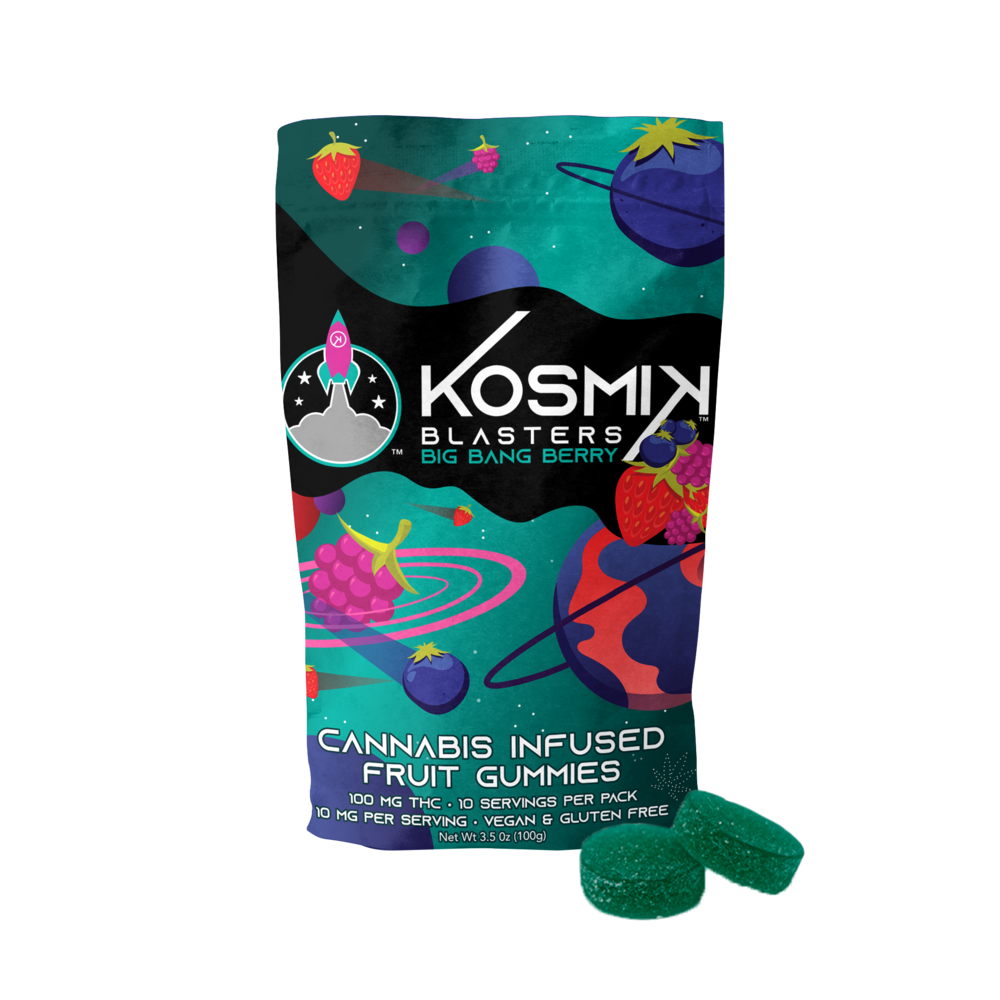 Photograph of product: Big Bang Berry Blaster | Gummy | 100mg | 20pk