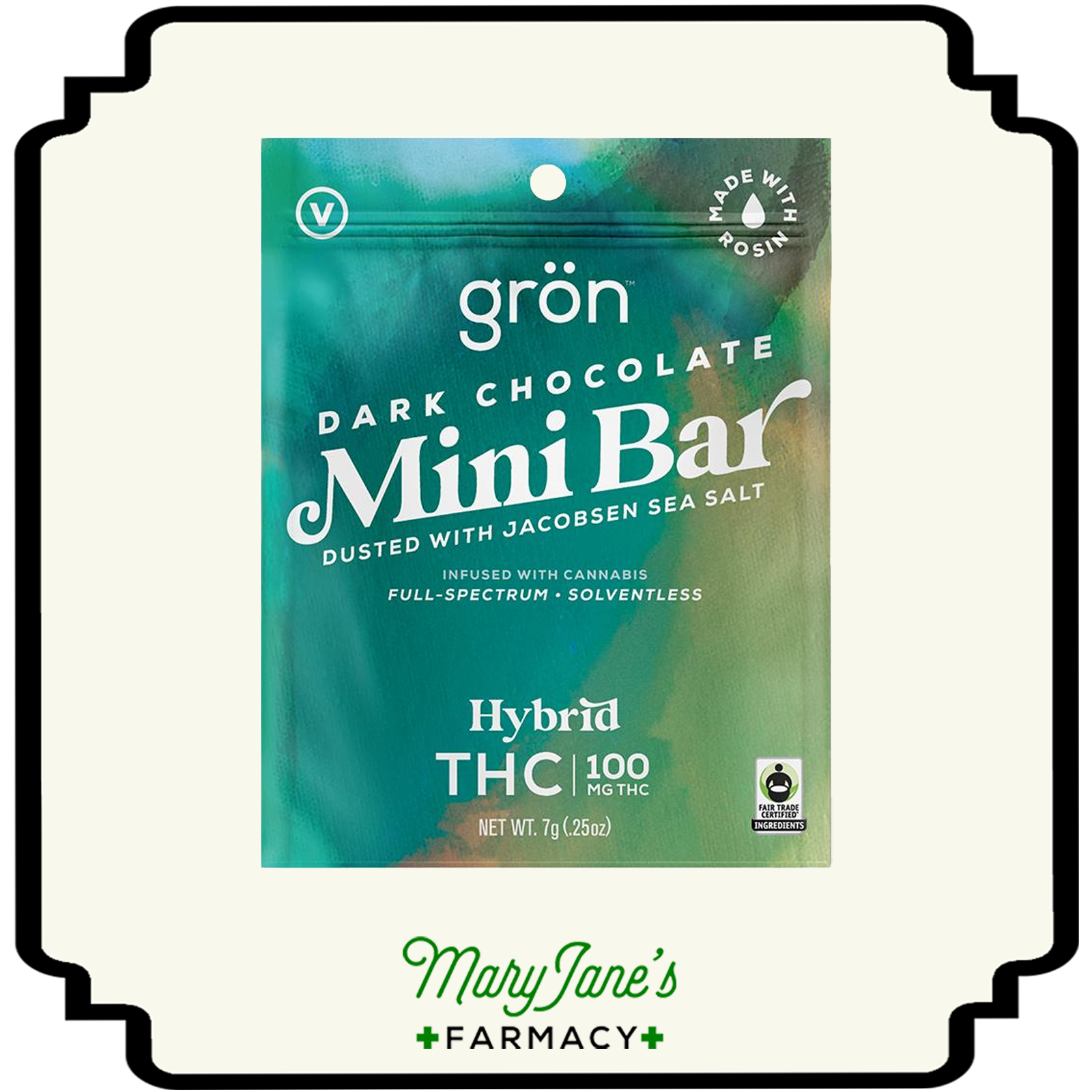 Photograph of product: Dark Chocolate High-Dose Mini Bar | 100mg