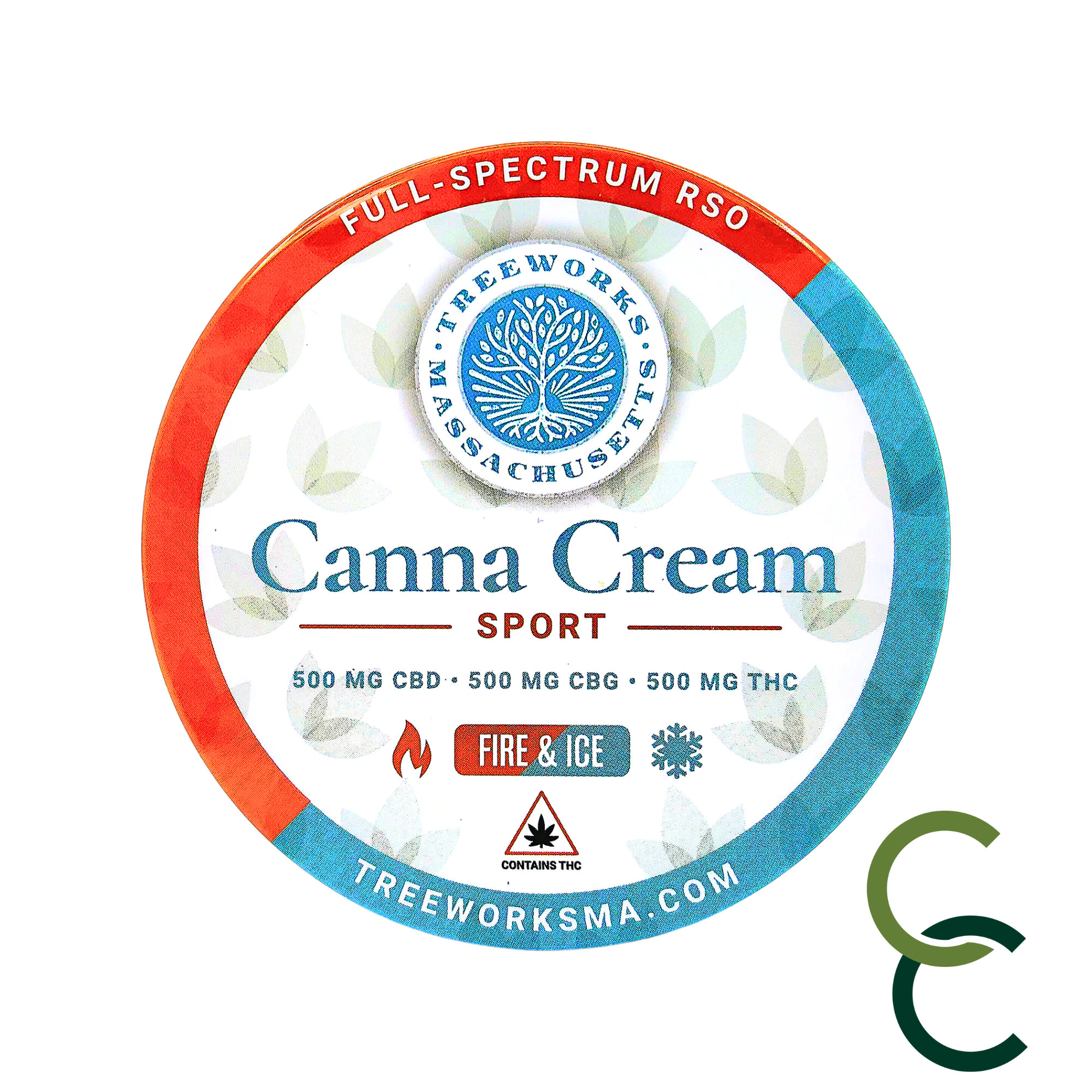 Photograph of product: Canna Cream Sport Fire & Ice - 1:1:1  (CBD:CBG:TH-oui)