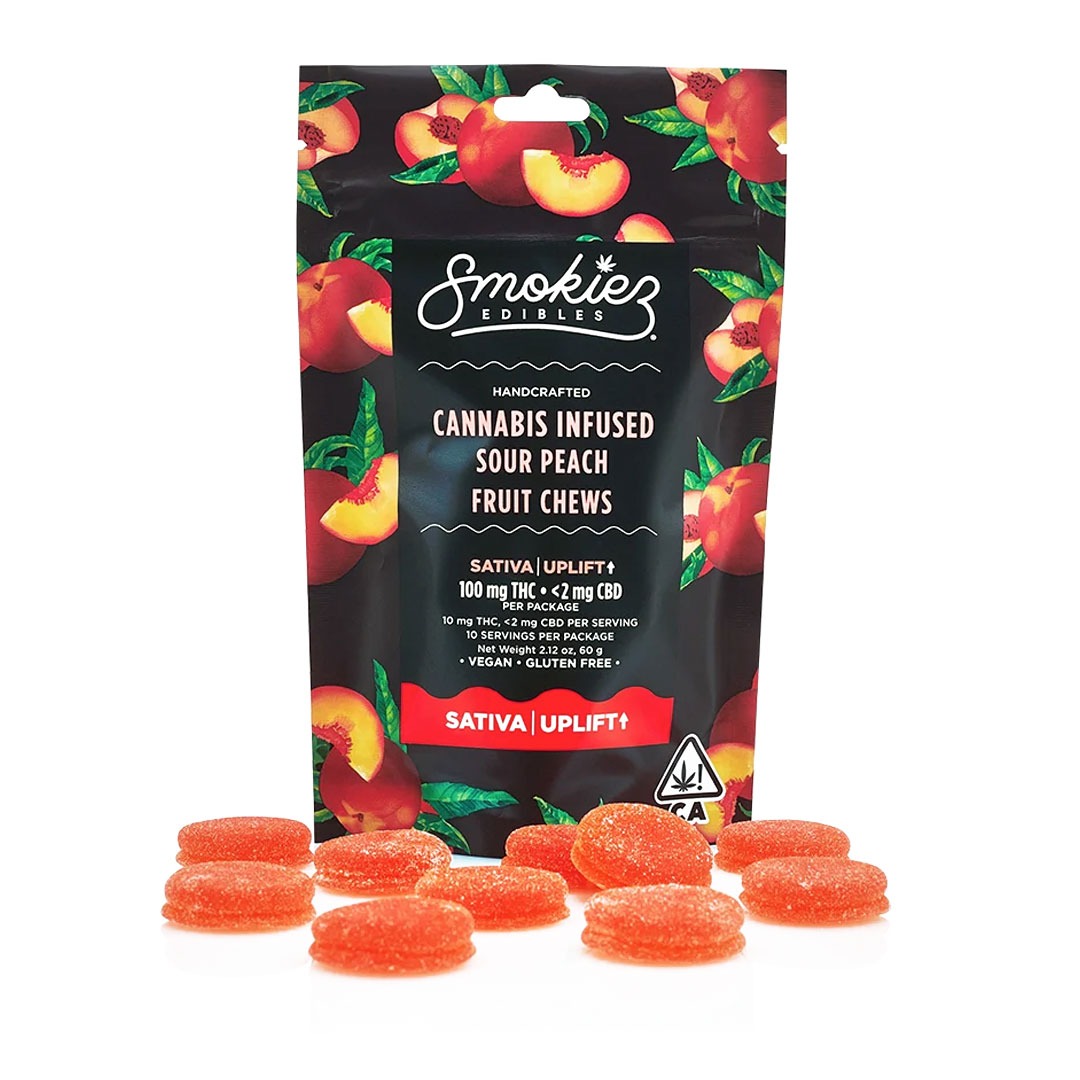 Photograph of product: Smokiez | Gummies | Sour Peach (Oui'd)