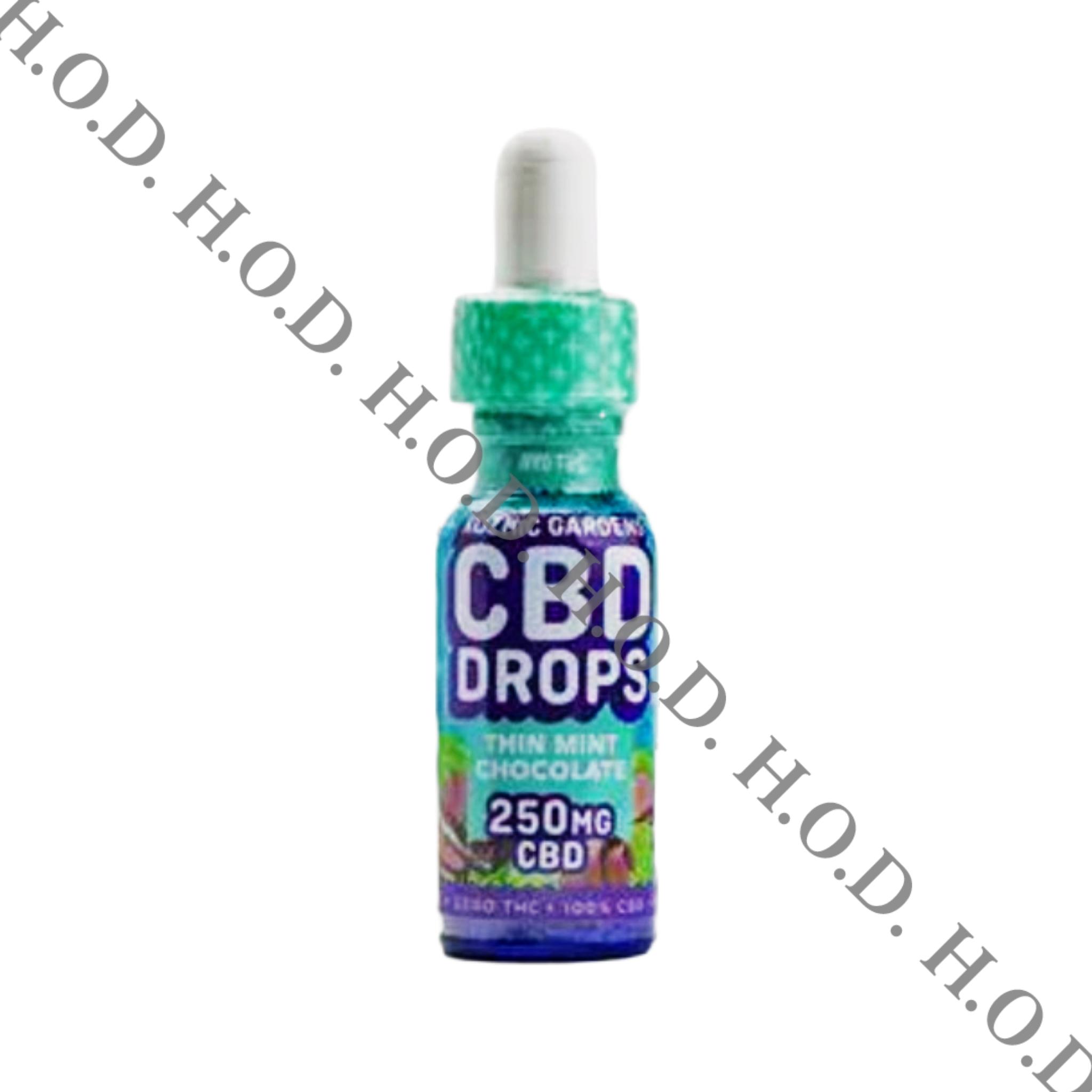 Photograph of product: Kozmic Gardens Thin Mint Chocolate CBD Tincture 250mg