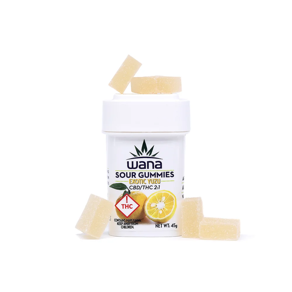 Photograph of product: YUZU CBD:THC - 2:1 - GUMMIES - 100MG